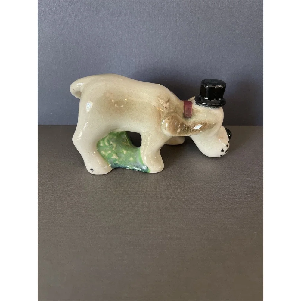 Vintage Midcentury Hound Dog Top Hat Figurine Anthropomorphic Dapper‎ Japan